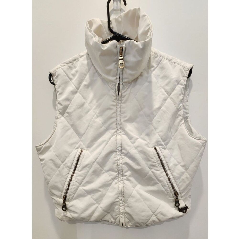 VINTAGE Fera Quilted Puffer Vest - White